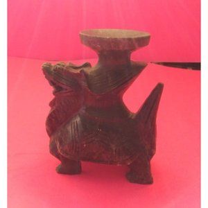 Antique Chinese Carved Soapstone Dragon-like Figure, Jade-like Quality Color,